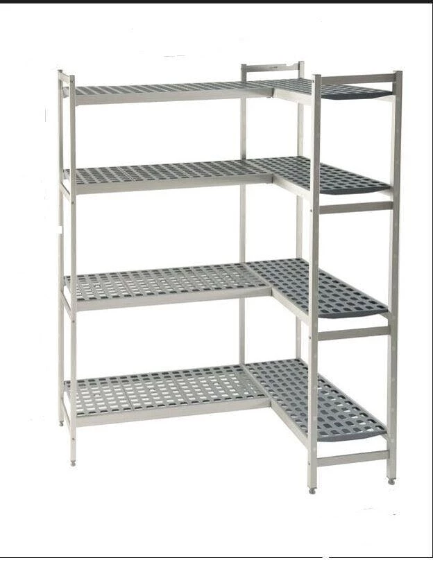 Null Gastro Edelstahl Kühlzellenregal, Regal, Lagerregal 1810x370x1680+964x370x1680mm – Bild 4