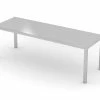 Null Edelstahl Gastro-Aufsatzbord Schmal | AISI 430 Qualität | HxBxT 35x90x40