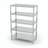 Null Edelstahl Gastro-Lagerregal Mit 5 Ablagefächern | AISI 430 Qualität | HxBxT 180x60x70