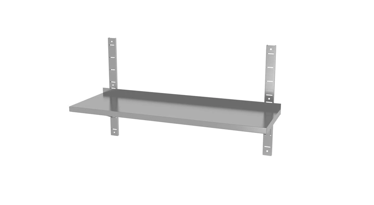 Null Edelstahl Gastro-Wandboard Verstellbar & Perforiert | AISI 430 Qualität | HxBxT 60x70x40 – Bild 3