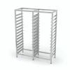 Null Edelstahl Gastro-Standregal Für GN-Behälter (doppelt) | AISI 430 Qualität | HxBxT 180x140,5x54