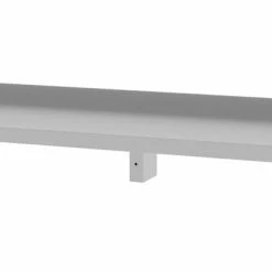 Null Edelstahl Gastro-Wandboard Verstärkt An Konsole (3 Konsolen) | AISI 430 Qualität | BxT 170x30