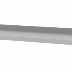 Null Edelstahl Gastro-Wandboard An Konsole (2 Konsolen) | AISI 430 Qualität | BxT 80x40