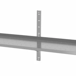 Null Edelstahl Gastro-Wandboard Verstellbar & Perforiert | AISI 430 Qualität | HxBxT 60x200x30