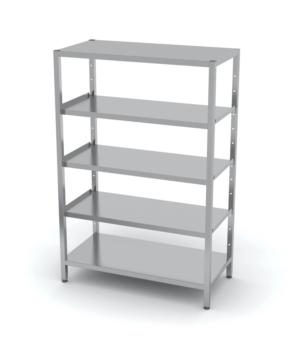 Null Edelstahl Gastro-Lagerregal Mit 5 Ablagefächern | AISI 430 Qualität | HxBxT 180x110x70 – Bild 2